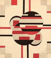 Sandu Darie, Untitled, 1950 - 1960, colaj, pix și creion pe hârtie