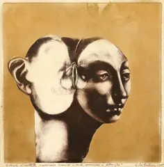 Wanda Mihuleac, Facerea lumii, 1975, mezzotintă