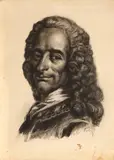 Corneliu Baba, Voltaire, 1954, cărbune pe hârtie