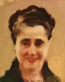Corneliu Baba, Portret de femeie, ulei pe pânză lipită pe carton