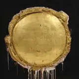 Horia Damian, Soleil, 1964, acrilic, ulei și gips lemn