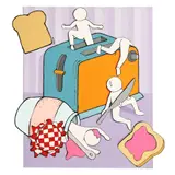 Delia Cîrstea, Daily Routine, acrilic pe pânză
