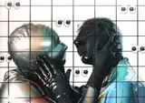 Taietzel Ticalos, The Kiss (Latex fetish series), print lenticular