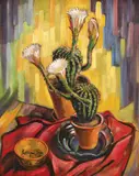 Carol Hübner, Natură statică cu cactus