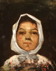 Apcar Baltazar, Țărăncuță, 1905-1909, ulei pe pânză lipită pe carton
