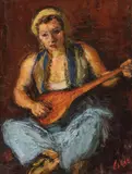 Iosif Iser, Tătăroaică, 1938-1943, ulei pe carton