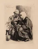 Theodor Aman, Secretul, gravură cu acul și acvaforte