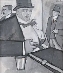 Lascăr Vorel, Aristocrați, 1914-1915, guașă pe hârtie