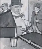 Lascăr Vorel, Aristocrați, 1914-1915, guașă pe hârtie