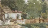 Dimitrie Mihăilescu, Casa bunicilor, ulei pe carton