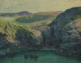 Stefan Popescu, Coastă la Belle-Ile-en-Mer, 1913, ulei pe pânză