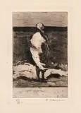 Gheorghe Petrașcu, Lucreția la malul mării, 1931, acvaforte și acvatintă