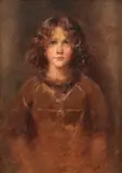 Costin Petrescu, Portret de fetiță, 1918, ulei pe pânză