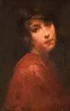 Alexandru Romano, Portret de tânără, ulei pe pânză