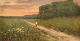 Constantin Aricescu, Întoarcerea acasă, ulei pe pânză