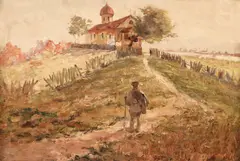 Dimitrie Mihăilescu, Ciobănaș, ulei pe pânză