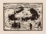 Arthur Segal, Marșul, 1912, xilogravură