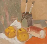 Natură statică din atelier by Ion Popescu Negreni, ulei pe carton, sold Oct 2021