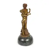 Dominique van den Bossche, Zeul Pan cu nimfă, bronz și marmură