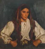 sfârșitul sec. Xix Școală Rusă, Boieroaică, 1902, ulei pe pânză
