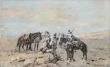 Tadeusz Ajdukiewicz, Beduini în deșert, ulei pe pânză