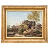 Camille-Auguste Gastine, Întâlnire, 1849, ulei pe pânză lipită pe lemn