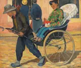 Antonin Ivanovitch Soungouroff, Plimbare cu ricșă, 1928, ulei pe pânză