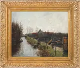 Robert Ives Browne, Peisaj olandez, 1894, ulei pe pânză