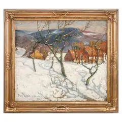 Max Werner, Iarna, 1922, ulei pe carton