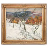 Max Werner, Iarna, 1922, ulei pe carton