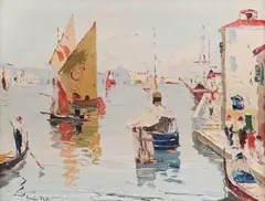 Rudolf Négely, Veneția, ulei pe pânză