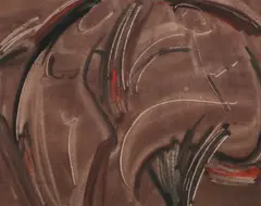 Eugen Gasca, Baigneuse, 1984, acuarelă pe hârtie