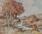 Iacob Brujan, Peisaj de toamnă, ulei pe pânză