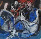 Eva Cerbu, Taifas, tempera pe hârtie