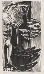 Marcel Chirnoagă, Întoarcerea turmelor, linogravură