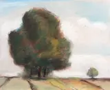 Costin Neamtu, Goruni, pastel pe hârtie lipită pe carton