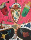 Graal by Ștefan Pelmuș, 2012, ulei pe pânză, sold Sep 2021