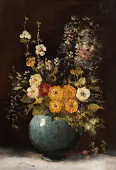 Flori de câmp by Coman Ardeleanu, ulei pe carton, sold Sep 2021