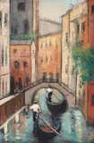 Teodor Vescu, Canal la Veneția, ulei pe pânză