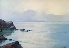 Marină by Dimitrie Florian, ulei pe pânză, sold Sep 2021