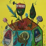 Casa by Ștefan Pelmuș, 2014, ulei pe pânză, sold Sep 2021