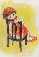 Tia Peltz, Cumințica, tempera pe hârtie