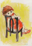 Tia Peltz, Cumințica, tempera pe hârtie