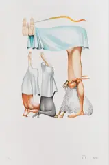 Hey by Jules Perahim, cromolitografie, sold Sep 2021