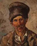 Iacob Brujan, Răzeș, ulei pe carton