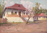 Ion Doboşariu, Casa bunicilor, ulei pe carton