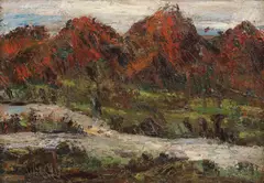 Ion Vlasiu, Mureşul la Bistra, 1973, ulei pe carton