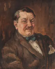 Traian Cornescu, Portretul lui Costel Zătreanu, Președintele Tribunalului Ilfov în perioada interbelică, 1925, ulei pe carton