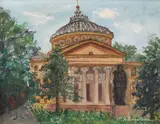Maria Frânculescu, Ateneul Român, ulei pe carton