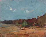 Nicolae Furduescu, Pădurea Letea, ulei pe carton